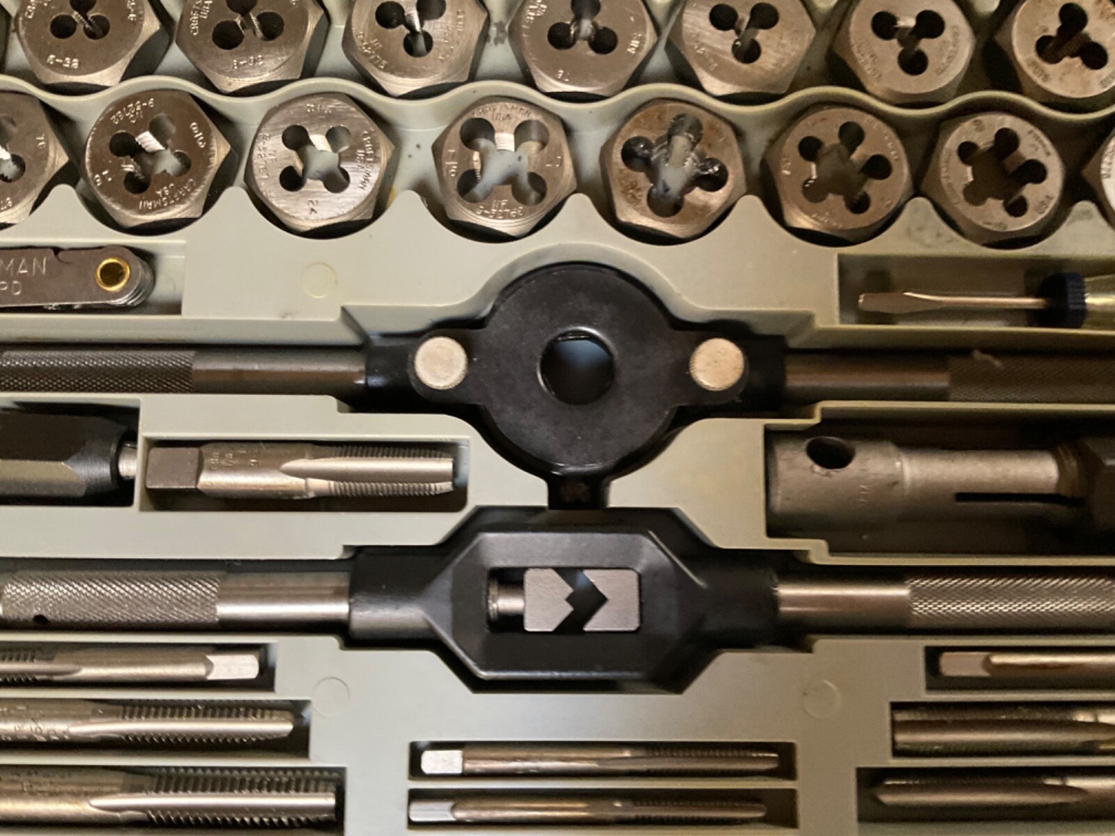 VINTAGE CRAFTSMAN TAP AND DIE SET 40 PIECE SAE Imperial Set Steel eBay