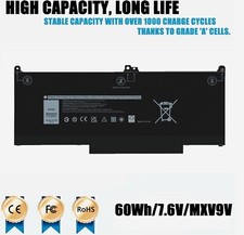 10PCS MXV9V Battery for Dell Latitude 5300 5310 2-in-1 E5300 E5310 E7300 E7400
