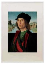 ritratto di uomo Raffaello A3 A4 Framed Print Picture