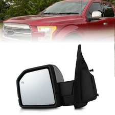 Driver Side Mirror for 2015-2020 Ford F150 Heated Puddle Chrome FO1320528