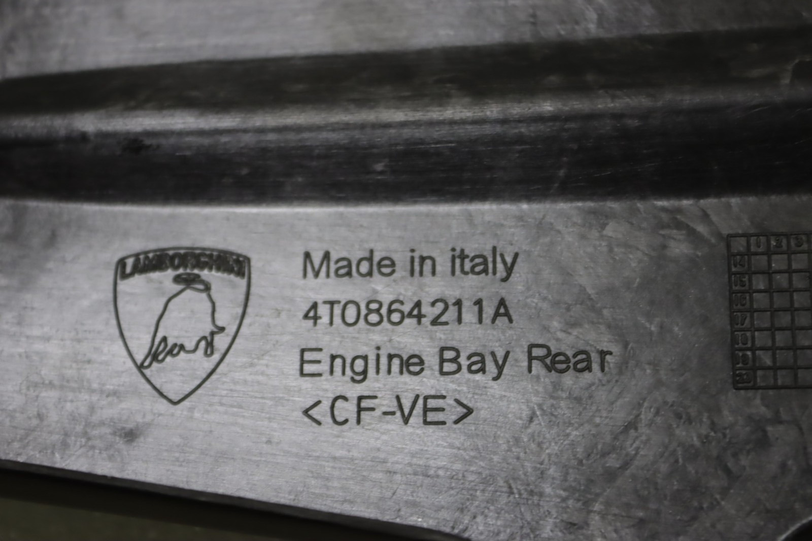Lamborghini Huracan 2015-2022 REAR+RIGHT Engine cover