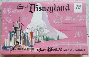 Disneyland Greetings Card - 26 Colorful Scenes - 1960s Vintage