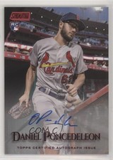 2019 Topps Stadium Club Red Foil /50 Daniel Ponce de Leon Poncedeleon Auto 0t2