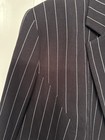 BONPRIX Black Blazer w/ White Pin Stripes, Slight Shoulder Pads, Size 14, NWOT — photo 7