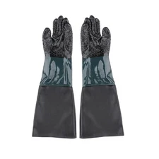 Sandblast Cabinet Cotton Lined Sandblasting Gloves And Sleeves Sandblaster