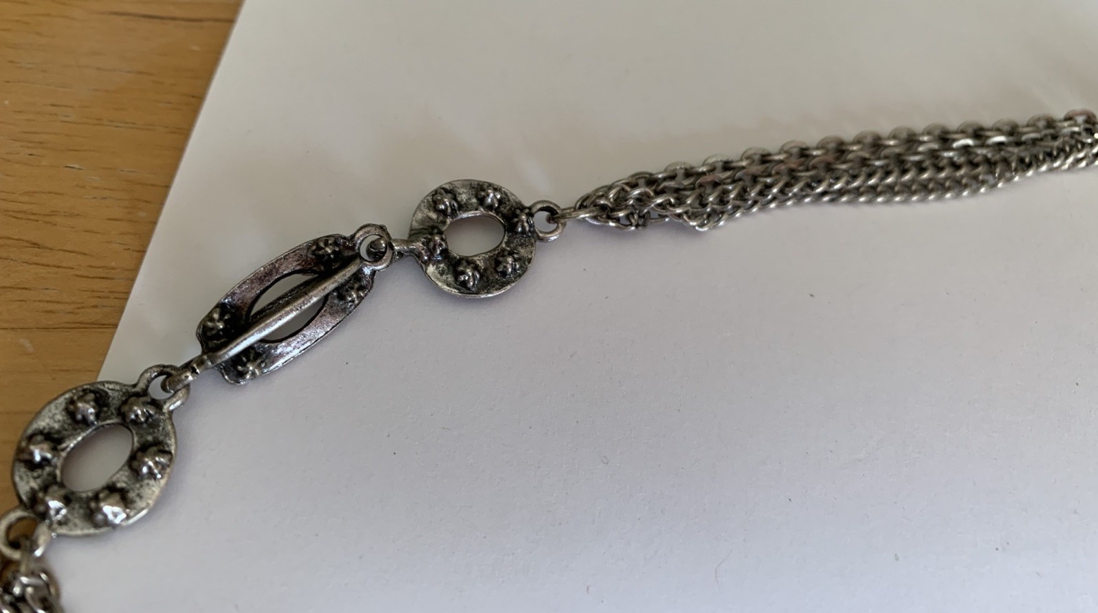 Silver Chains Necklace 30” Butterfly Retro BoHo G… - image 20