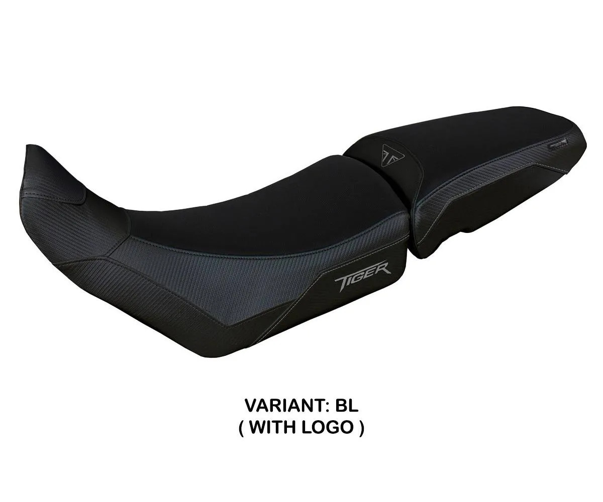 Seat cover Sintra Black BL + logo Tpz compatible TRIUMPH TIGER 850 SP 2021 2026