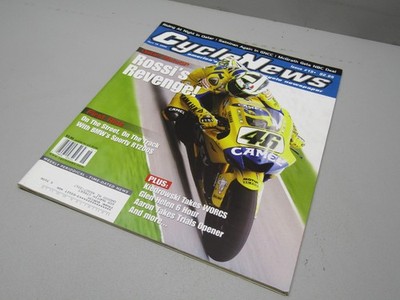 CYCLE NEWS NEWSPAPER APRIL 19 2006 NUMBER 15 ROSSI KIEDROWSKI