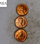 1949-S+1950-S+1955-S Lincoln Wheat Penny Cent Lot/Set ~ Gem BU Red ~ ZWL48