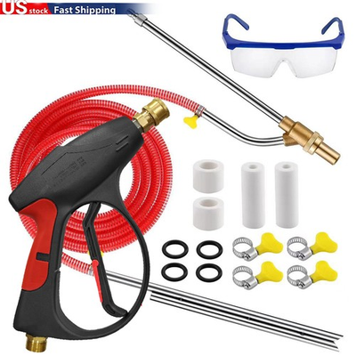 #ad Pressure Washer Sandblasting Kit 5000 PSI Wet Abrasive Sandblaster Attachment $45.66
