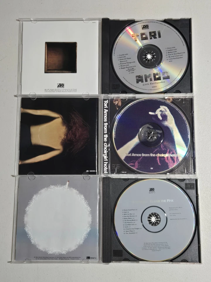 TORI AMOS CD Lot of 3 - Little Earthquakes, Under The Pink & Choirgirl Hotel Foto 3 de 4