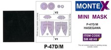 Montex 1/48 REPUBLIC P-47D/M THUNDERBOLT CANOPY PAINT MASK Hasegawa