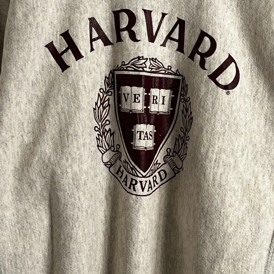 Vtg Champion Reverse Weave Harvard University Crewneck Sweatshirt XL Made In USA - Image 2 of 4
