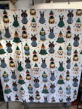 DOG Multi Puppies Throw Blanket 50 X 70 Plush Winter Puppies Holiday Christmas