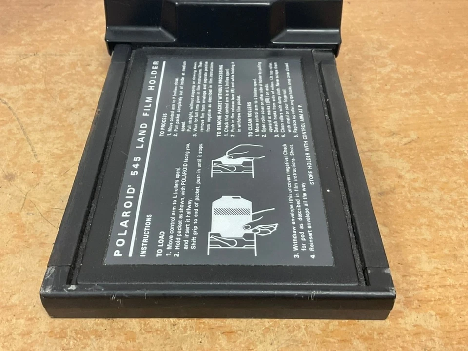 Polaroid 545 Land Film Holder Instant Film Back Roll Camera - Image 3 of 4