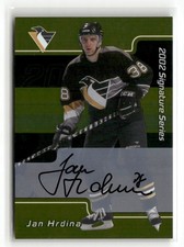 2001-02 ITG Be A Player Signature Series Gold Auto Jan Hrdina #023 Auto