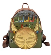 Mini Mochila Loungefly Harry Potter Quidditch Snitch Dorada Bolso Hogwarts Dije
