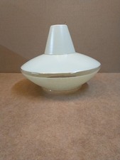 Vintage Mid Century Lightshade Glass UFO Shape Atomic Sputnik