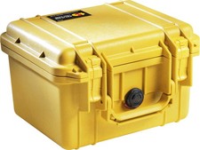 Pelican 1300 Case With Foam Yellow