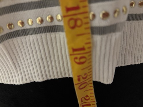 Calvin Klein weißer Shrug mit goldenen Details Gr. XL neu mit Etikett - Bild 3 von 7