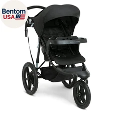 Apollo Jogging Stroller - Shock Absorbing Frame with Large Canopy & Recline - Ca