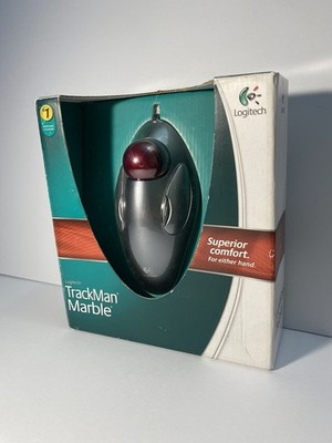 Logitech TrackMan Marble Trackball Mouse USB 910-000806 New OPEN BOX