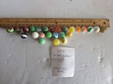 Vintage Marbles Lot of 25 vintage misc. glass MARBLES