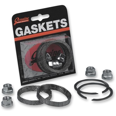 James Gaskets Exhaust Port Graphite Gasket Kit - Big Twin/XL/EVO 65324-83-KWG2