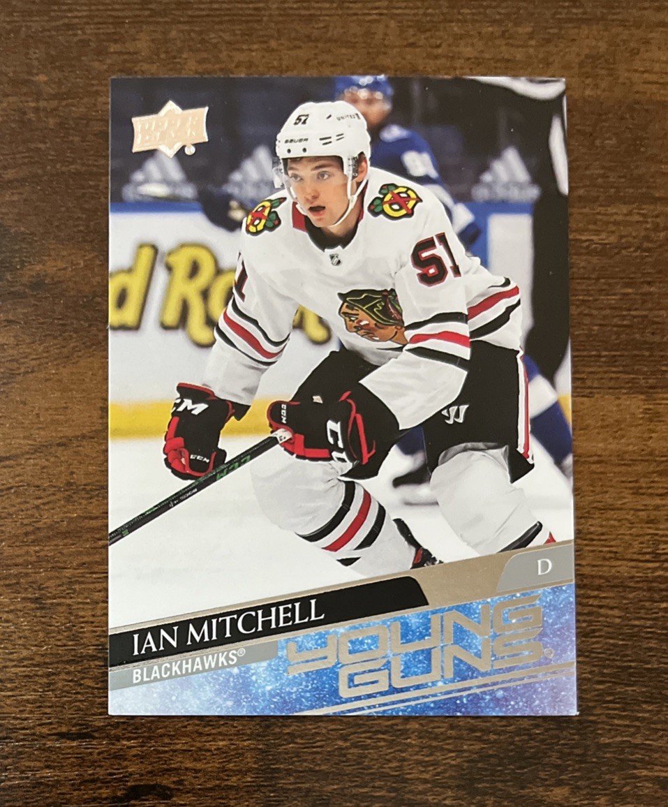 2020-21 Upper Deck Series 2 Young Guns Ian Mitchell #458 Rookie Blackhawks