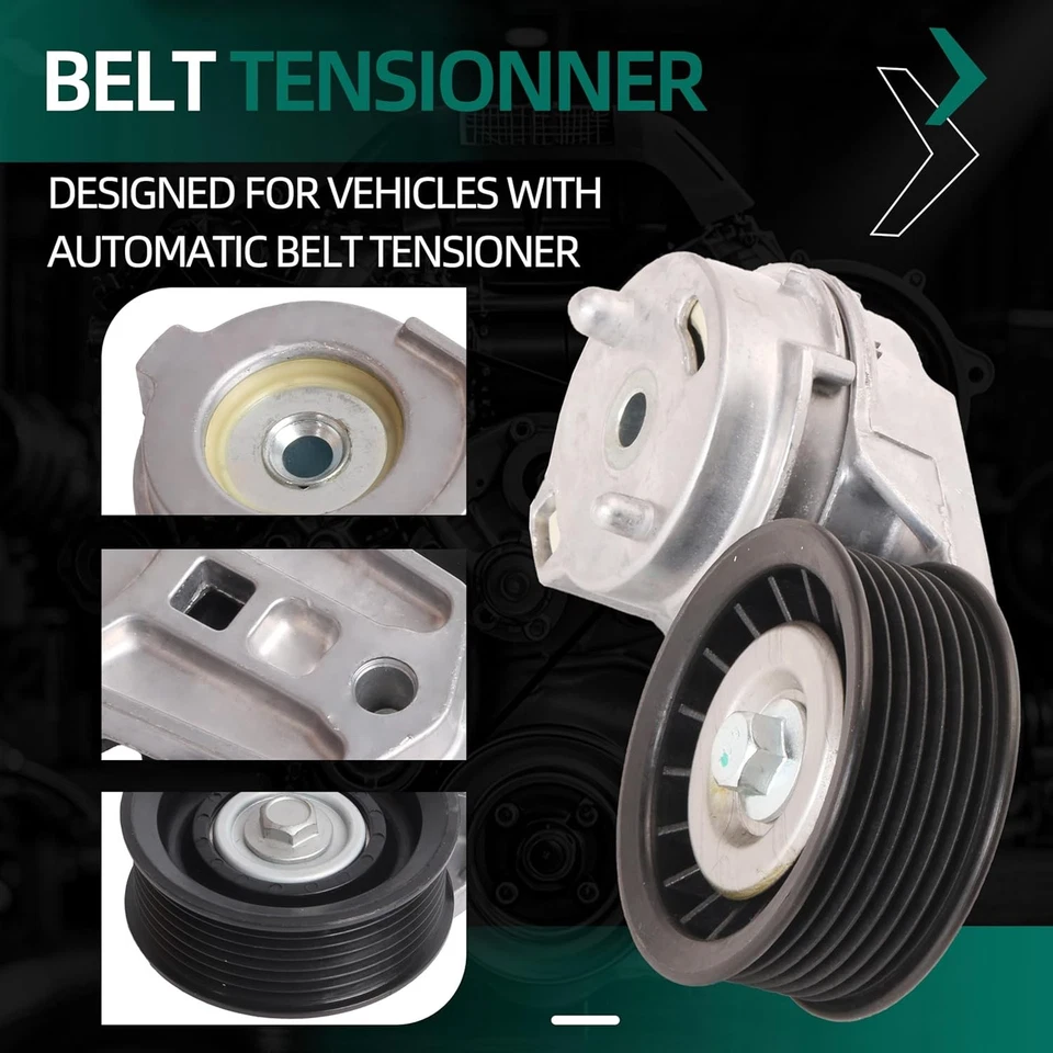 Kit de montaje de polea tensora de correa de transmisión apto para kit tensor de correa de transmisión con correa Foto 4 de 4