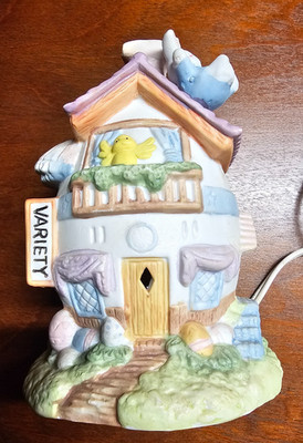 Easter Bunny Town   Easter Village Light Up EGG House