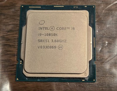 Intel I9-10850k 3.6ghz 20M Cache 10 Cores Processor (FCLGA1200
