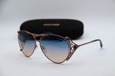 NEW ROBERTO CAVALLI FUCECCHIO 1057 34W BROWN BLUE AUTHENTIC SUNGLASSES 61-12