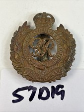 British Royal Engineers Cap Badge GVIR Insignia King George VI Slide Clip 57D19