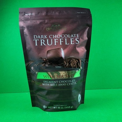 Copper Kettle Candy Company Dark Chocolates Sea Salt Truffles 16 Oz EXP 10/26