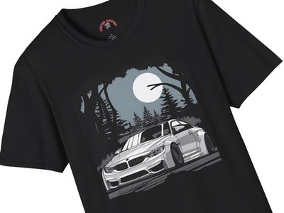 BMW M Performance Night T-Shirt Dad Gift Car Tee Drift Sport Cars Dad Gift Tee