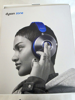 Dyson Zone Ohrumschließende Bluetooth-Kopfhörer Kopfbügel Blau/Silber