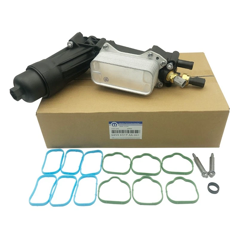 Genuine OEM Mopar 2014-2023 Mopar Engine Oil Filter Housing + Gaskets 68596317AA Foto 3 de 3