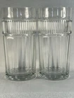 Vintage Anchor Hocking Annapolis Pattern Clear Press Glass Ribbed Panel Tumbler