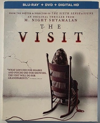 THE VISIT BLU RAY DVD 2 DISC SET + SLIPCOVER SLEEVE FREE USA SHIPPING