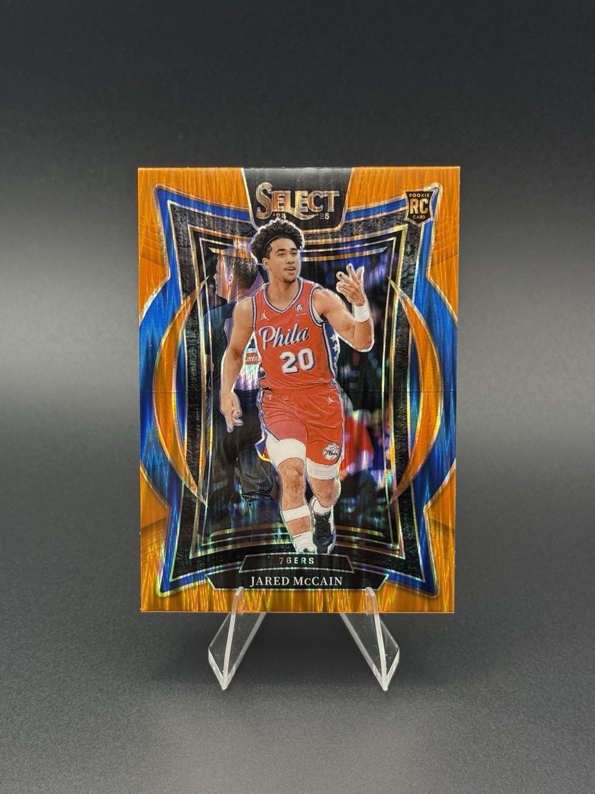 2024-25 Panini Select - Concourse Jared McCain #82 Orange Flash Prizm (RC)