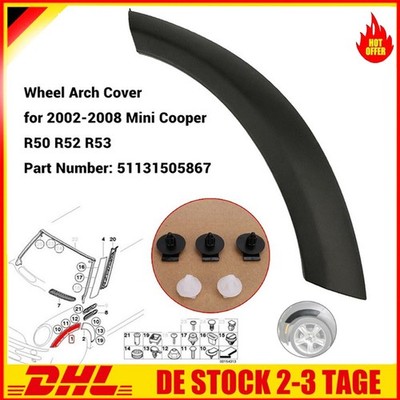 Vorne Radlauf Abdeckung Obere Links 51131505867 Für Mini Cooper R50/R52/R53 DE!