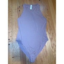 Lululemon Wundermost Ultra-Soft Nulu High-Neck Sleeveless Bodysuit Twilight Rose
