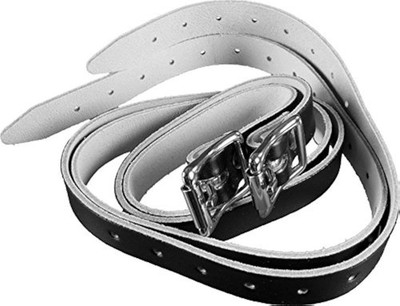 A&R Pro Series 34'' Set of 2 Hockey Goalie Leg Straps, Leather w/Metal Buckle