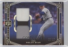 2023 National Treasures Field Gear Duals Holo Silver 3/10 Nolan Ryan HOF e8a