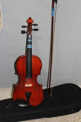 Erwin Otto Violin with Case & Bow   Beginner Acoustic Instrument