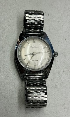 Vantage Men's Watch, 17 Jewels, Standard 90 Movement, Good Balance Staff, Runs