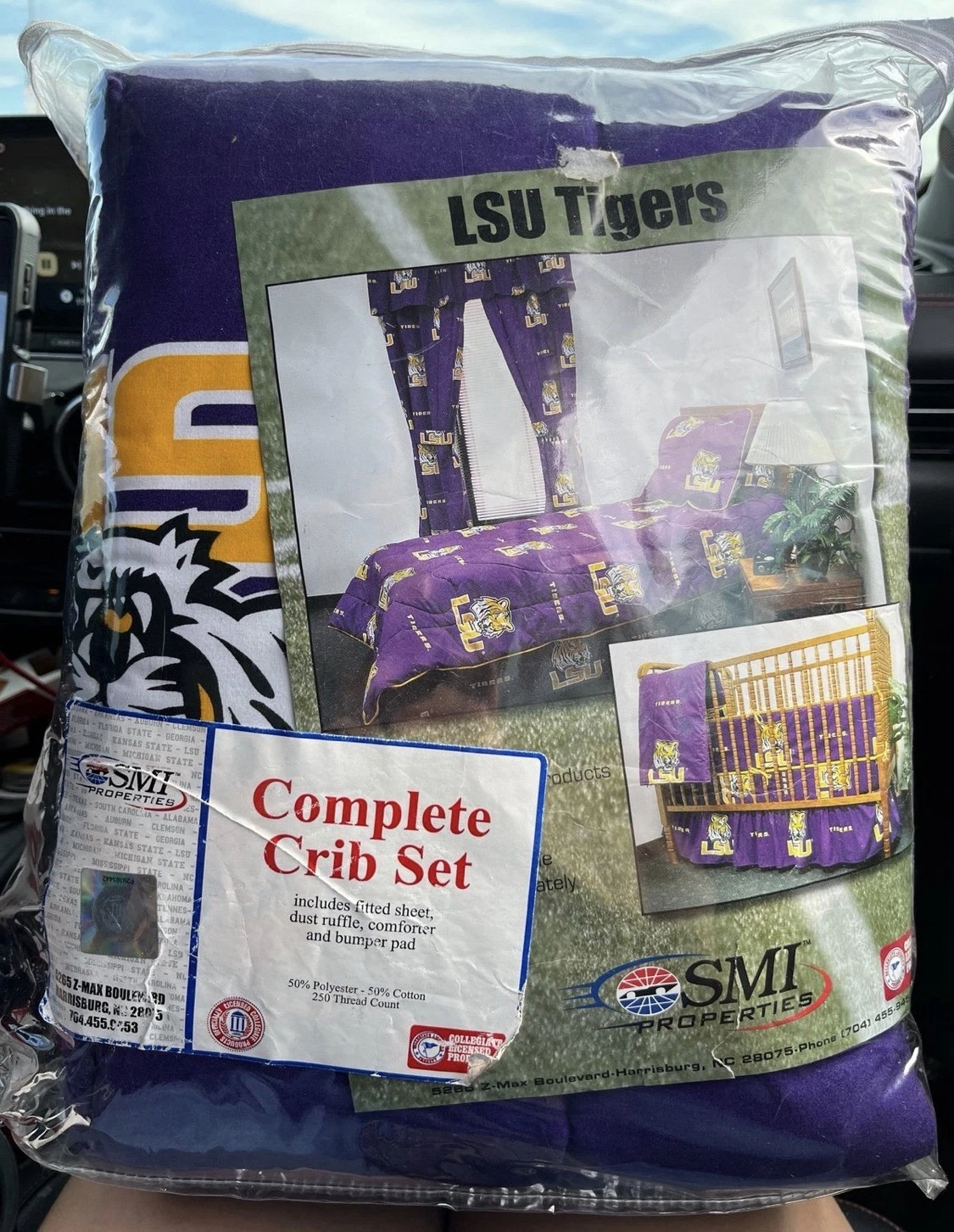 LSU Tigers 4 piece Baby Crib Set NWT