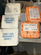 Healthy Baby Diapers & Pura Diapers Size 3  Ships Today 