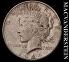 1924-S Silver Peace Dollar - Scarce  Semi-key  Better Date  No Reserve  #L2844